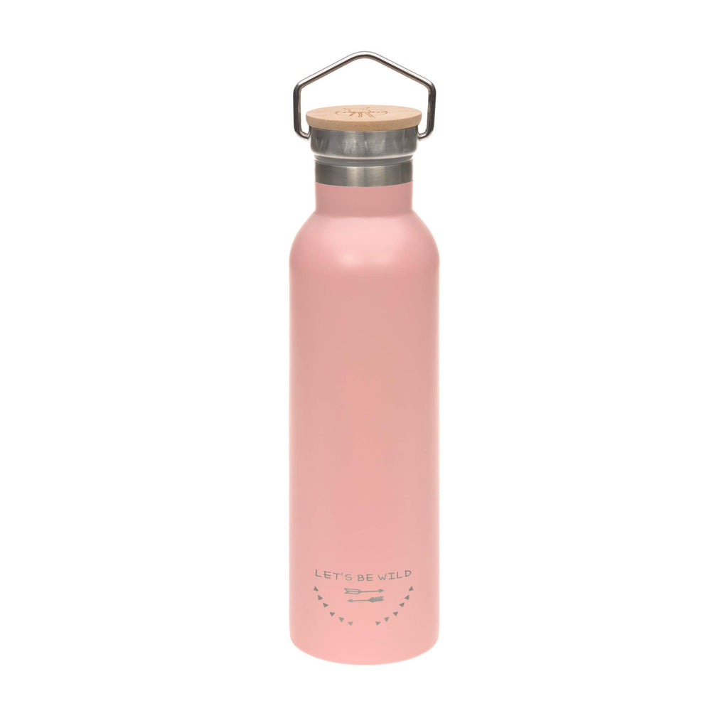Lässig - Kindertrinkflasche - 700 ml - Adventure Rose - Edelstahl - Lolli & Pop